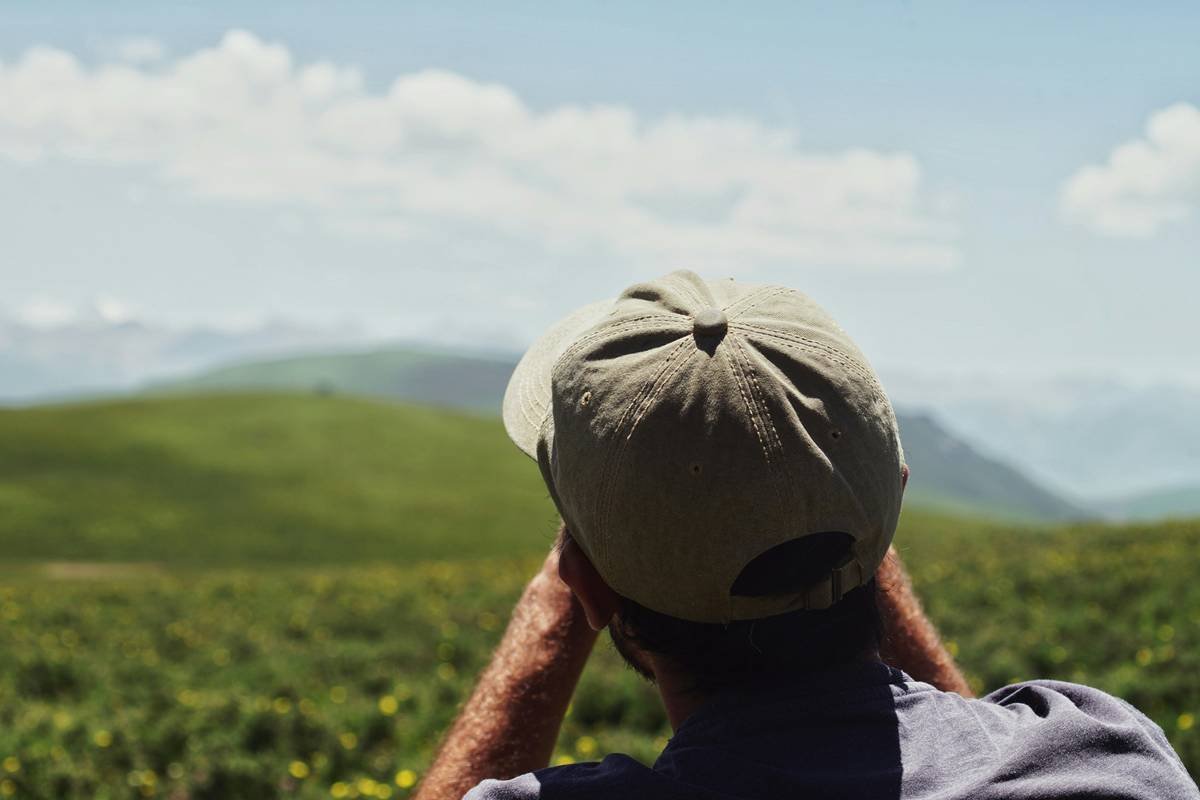 a person with a hat