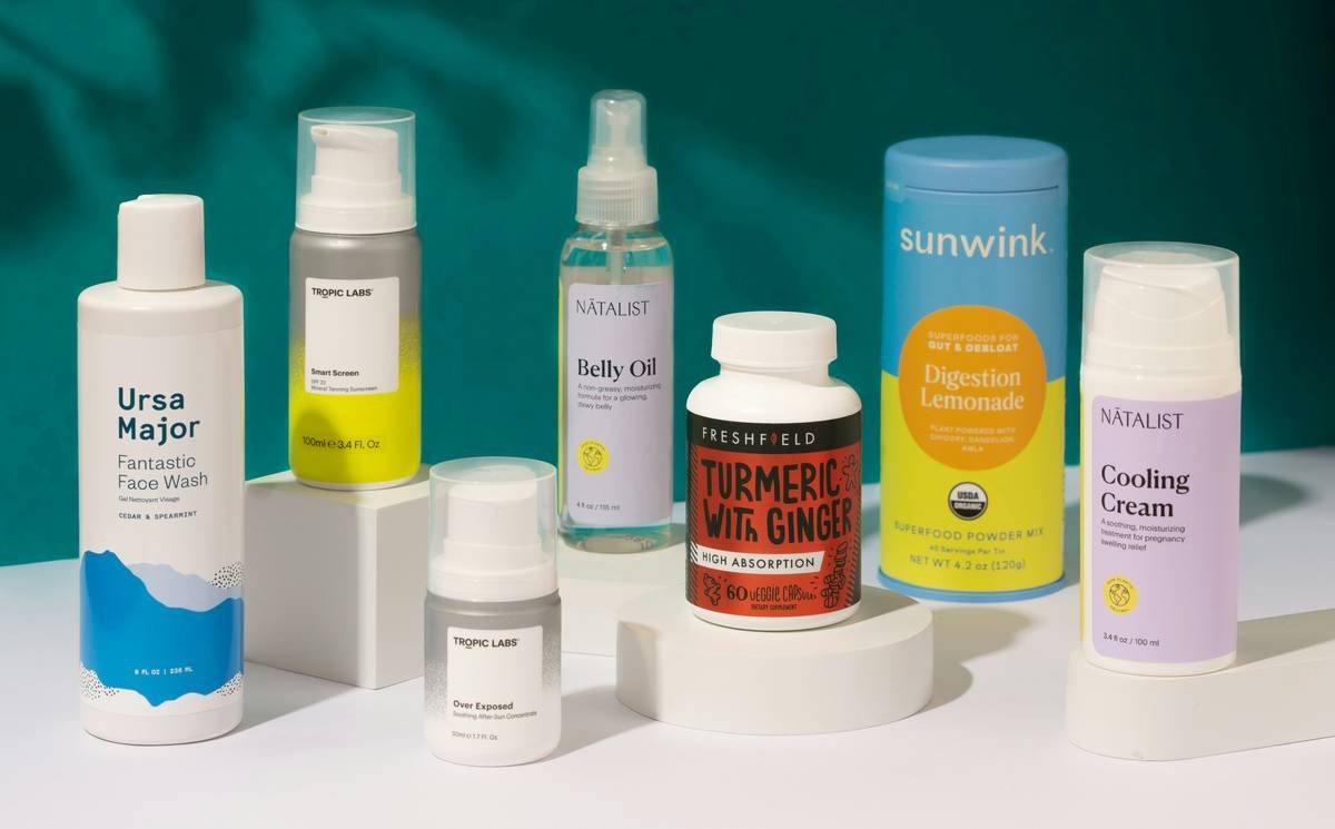 Side-by-side comparison of irritation free sensitive skin care quiz results showing safe vs unsafe makeup products